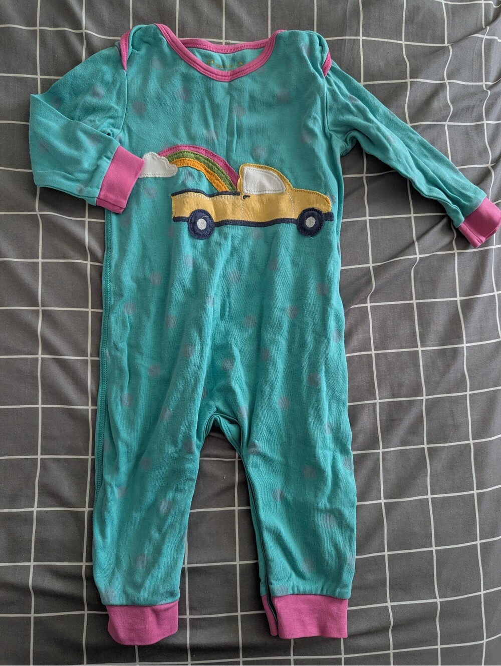 Frugi rainbow pickup truck sleeper